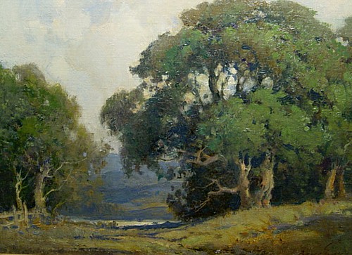 Percy Gray - Oaks in Landscape